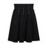 DKNY Black Long Skirt w/ Pleats and Eyelets